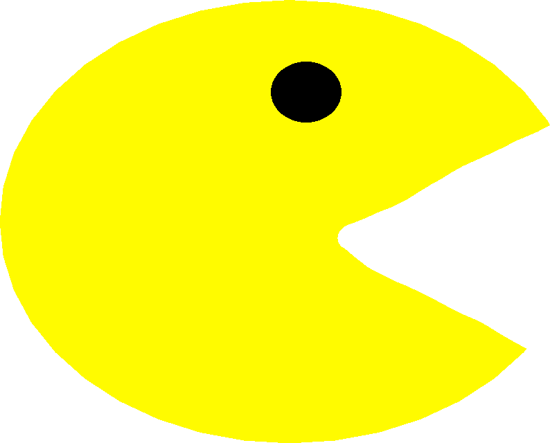 Player - Drawing1 - Angry Pacman (794x640), Png Download