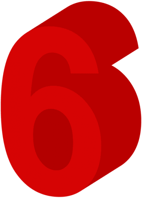 Free Png Download Number Six Red Clipart Png Photo - Circle (480x669), Png Download