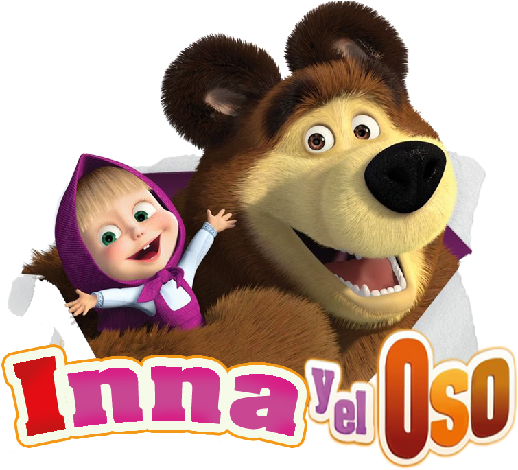 Sticker Masha And The Bear (998x851), Png Download