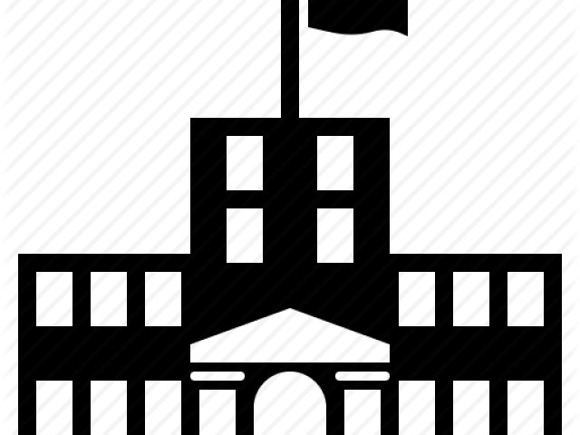 School Building Icon - Illustration (640x480), Png Download