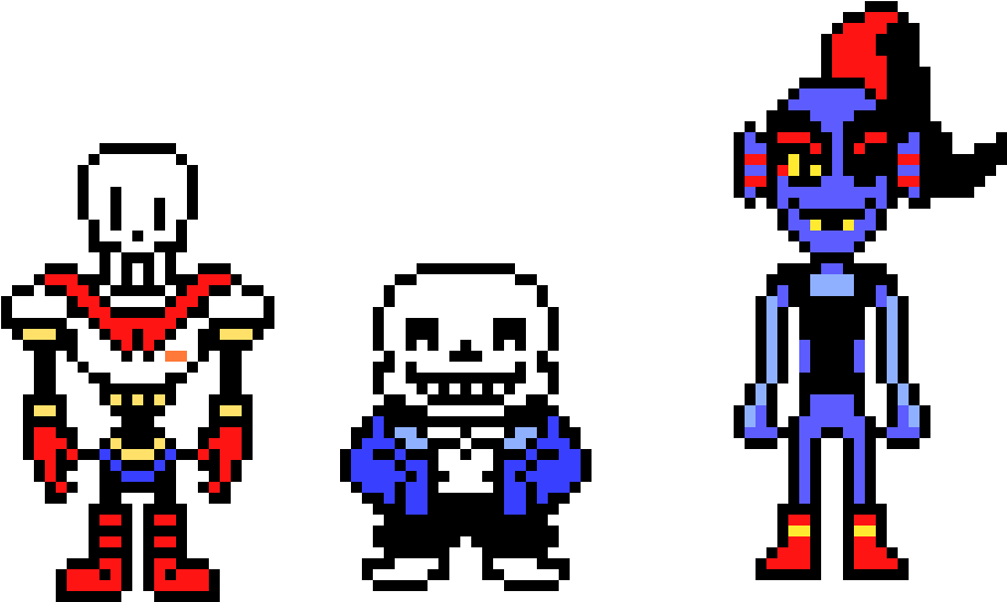 Papyrus, Sans, And Undyne - Undertale Papyrus Sprite (940x580), Png Download