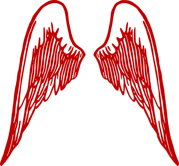 Angel Wings Burg Clip Art - Angel Wings Clipart Transparent (600x554), Png Download