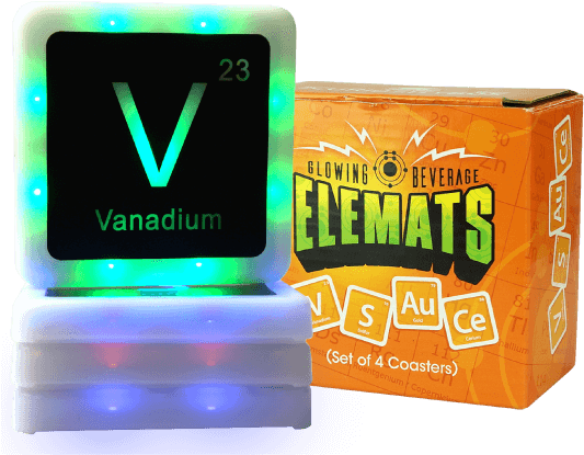 Glowing Beverage Elemats Coasters - Electronics (670x670), Png Download