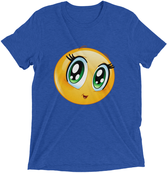 Cute Manga Girl Emoji T Shirt - T-shirt (600x600), Png Download