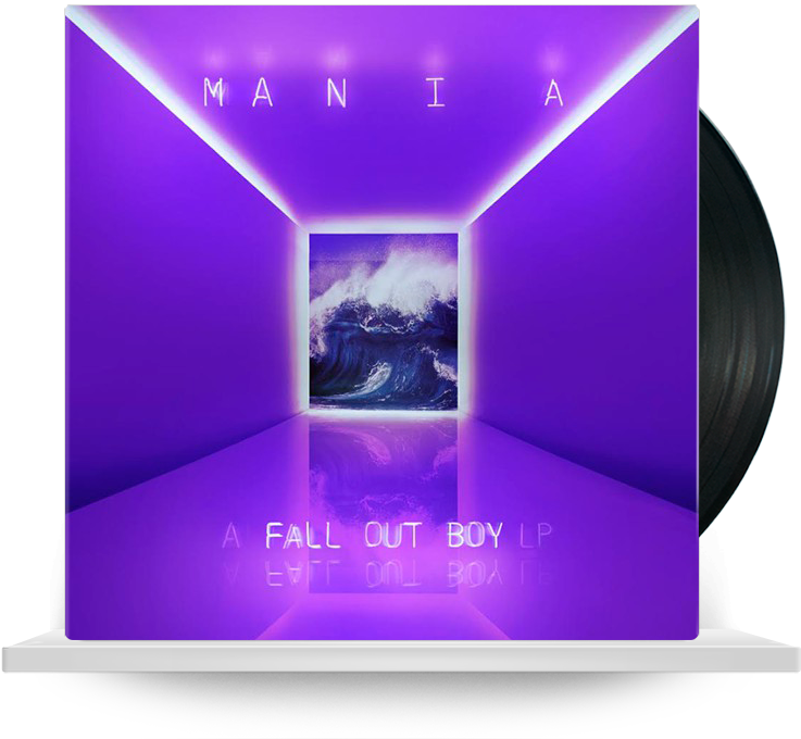870 Грн - Mania Fall Out Boy Vinyl (751x700), Png Download