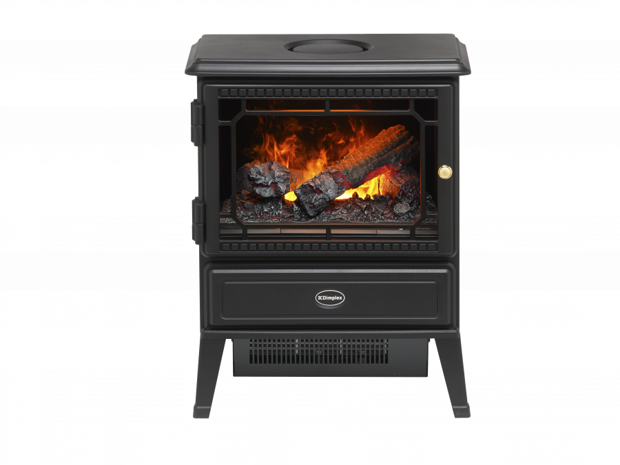 Dimplex Gosford Black Solus-head On - Wood-burning Stove (900x675), Png Download