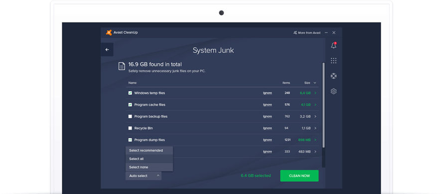 Avast Cleanup (898x388), Png Download