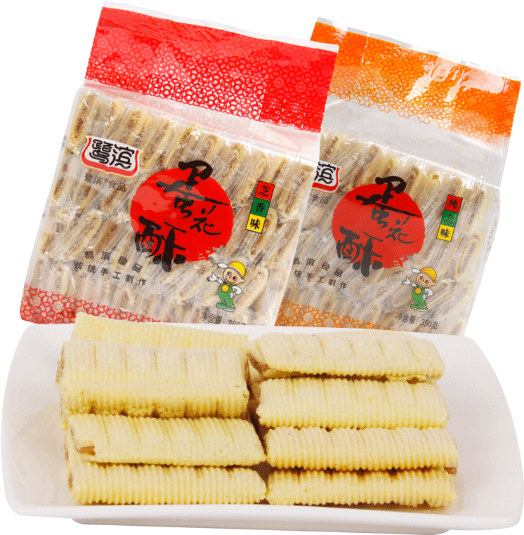 Lubin Egg Flower Crisp 350gx2 Bag Xiamen Specialty - Wafer (800x800), Png Download