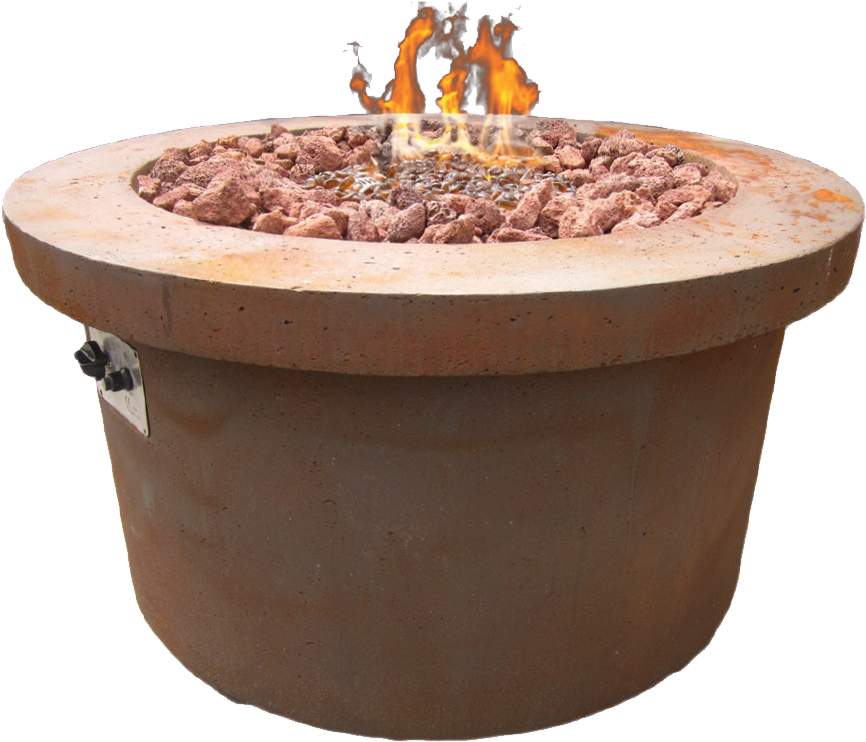 Download Urban Fire Pit Fieryrust Flowerpot Full Size Png