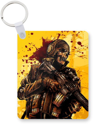 Call Of Duty Modern Warfare Printed Keychain - Call Of Duty (600x600), Png Download