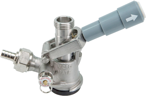 Tap W/ Grey Lever Handle - Keg (600x600), Png Download