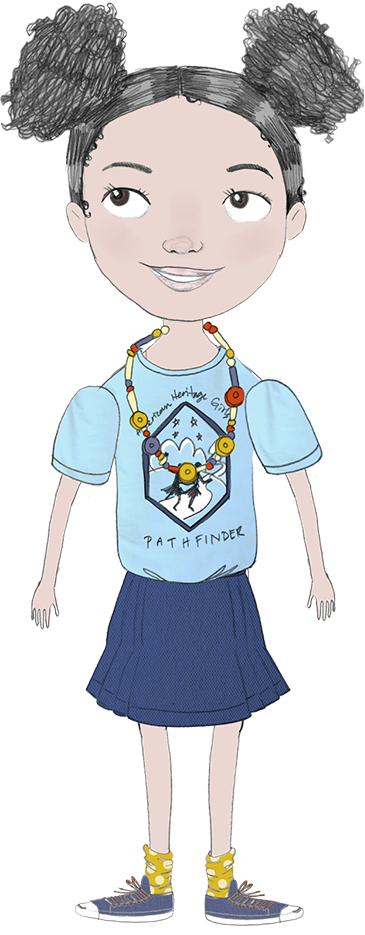 American Heritage Girl Clipart - American Heritage Girls Paper Dolls (365x935), Png Download