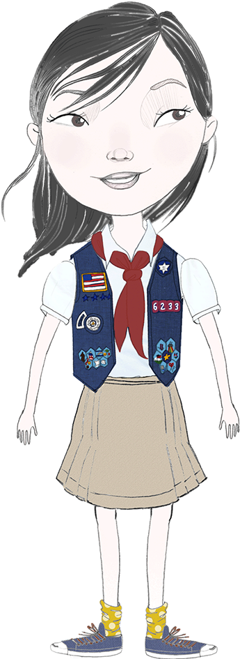 American Heritage Girl Clipart - American Heritage Girl Tenderheart (364x958), Png Download