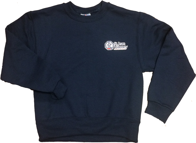 Crew Sweatshirt - Navy - Sweater (800x618), Png Download