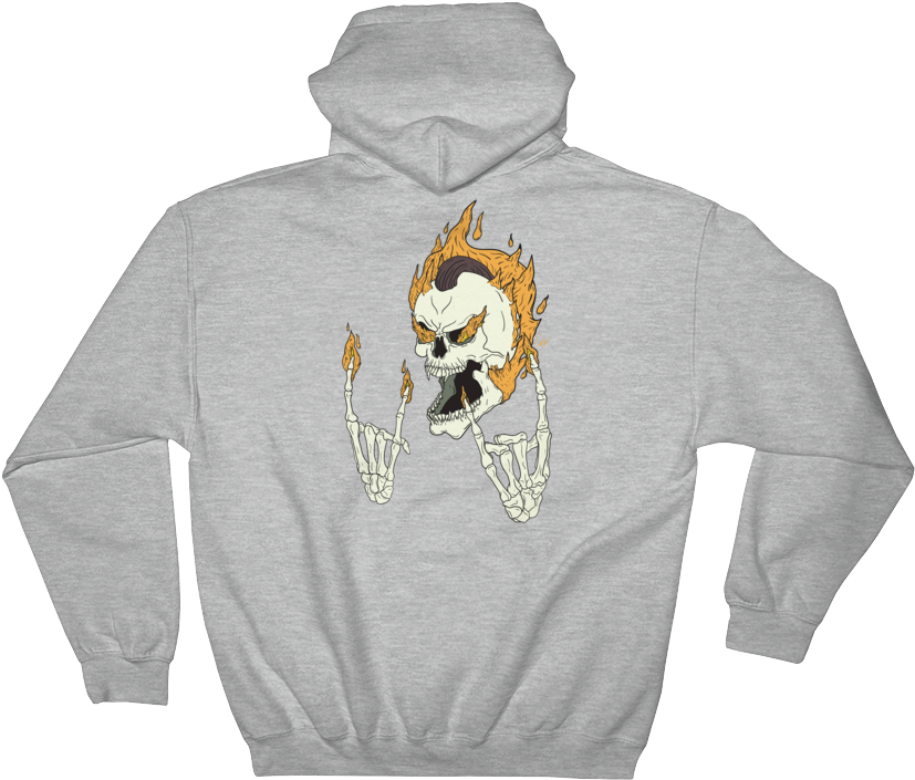 Ghost Skater Hoodie - Sweatshirt (1000x1000), Png Download