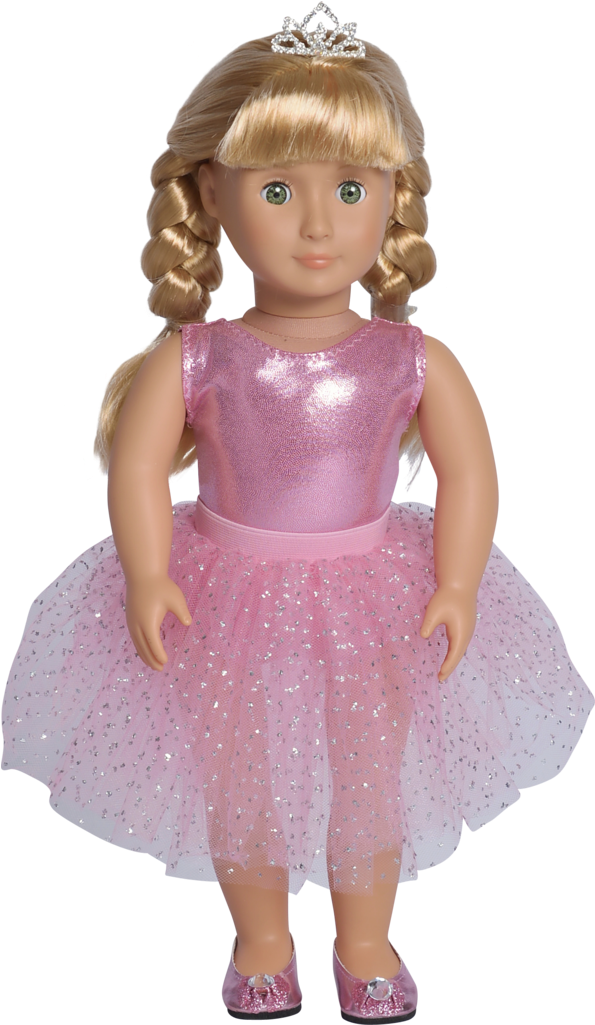 American Girl Style Doll Wearing Pink Ballerina Outfit - Doll (1024x1024), Png Download