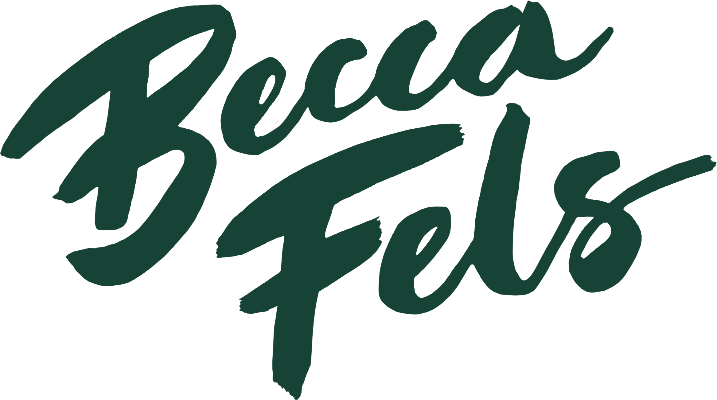 Becca Fels - Calligraphy (2557x1551), Png Download