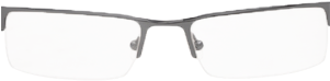 Goldberg Grey Optical Frame - Silver (626x726), Png Download
