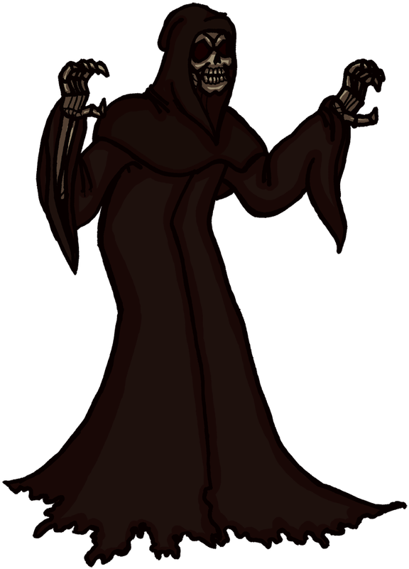 Hamlet Clipart Creepy Ghost - Cartoon Ghost Very Horror (640x837), Png Download