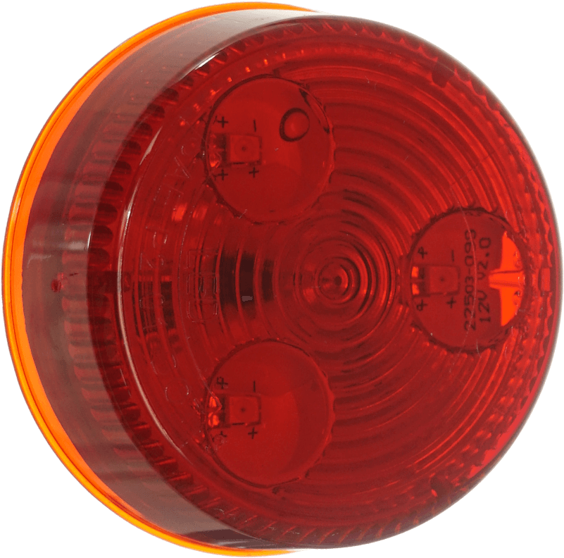 2” Round Sealed Red 3-diode Led Marker/clearance Light - Circle (800x800), Png Download