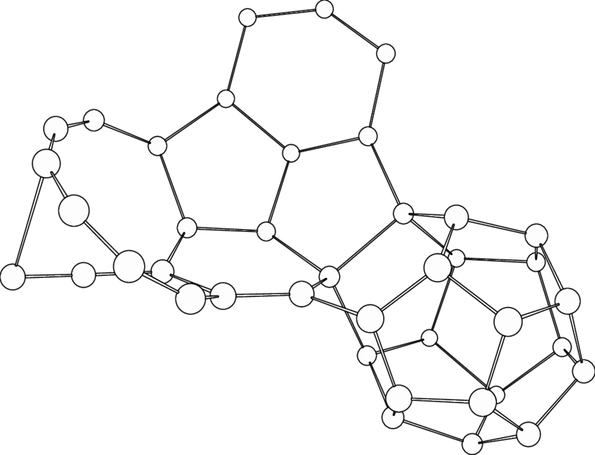 Atomic Configuration After The Decomposition Of One - Line Art (850x650), Png Download