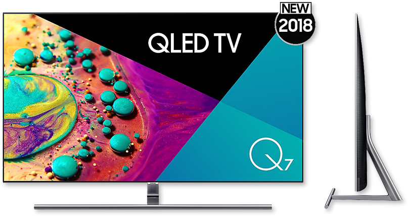 Samsung Series 7 Q7 4k Uhd Hdr10 Qled Smart Tv - Qa65q7fnawxxy (813x434), Png Download
