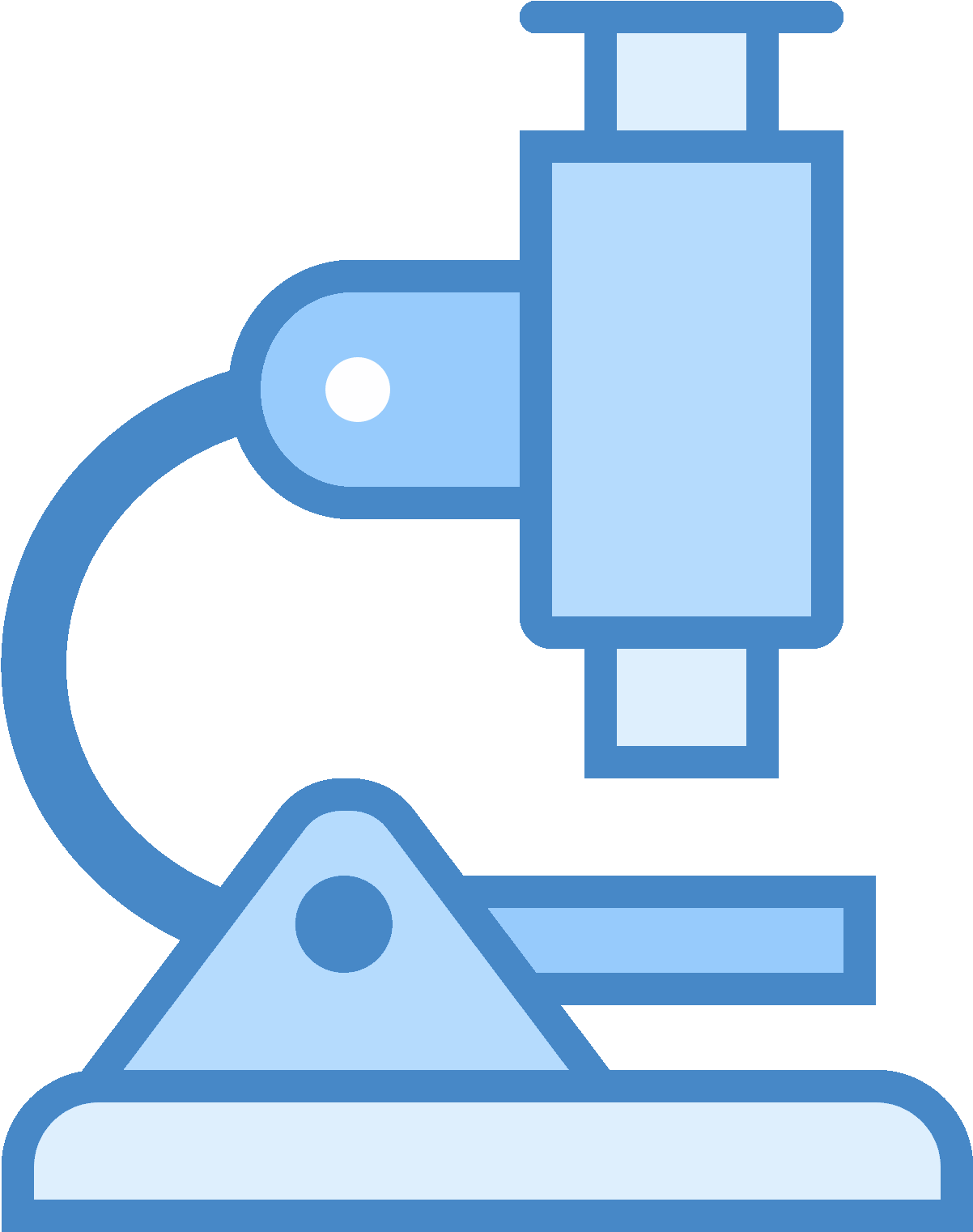 The Icon Is Depicting A Microscope - Vector Graphics (1600x1600), Png Download