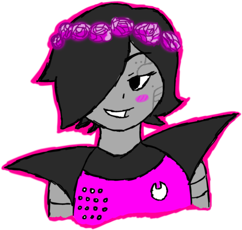 Mettaton Flower Crown By Prince-galaxii - Flower Mettaton (828x790), Png Download