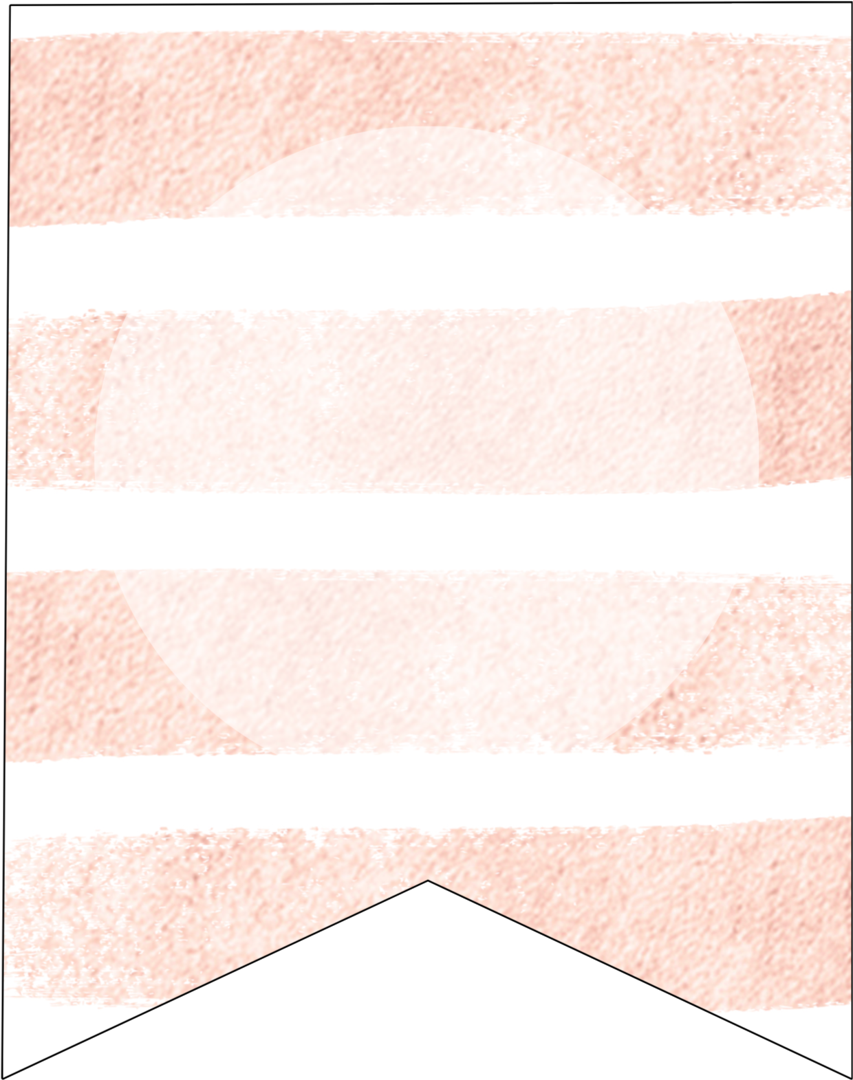 Pink Stripes Blank Banner Template - Shadow (1389x1667), Png Download