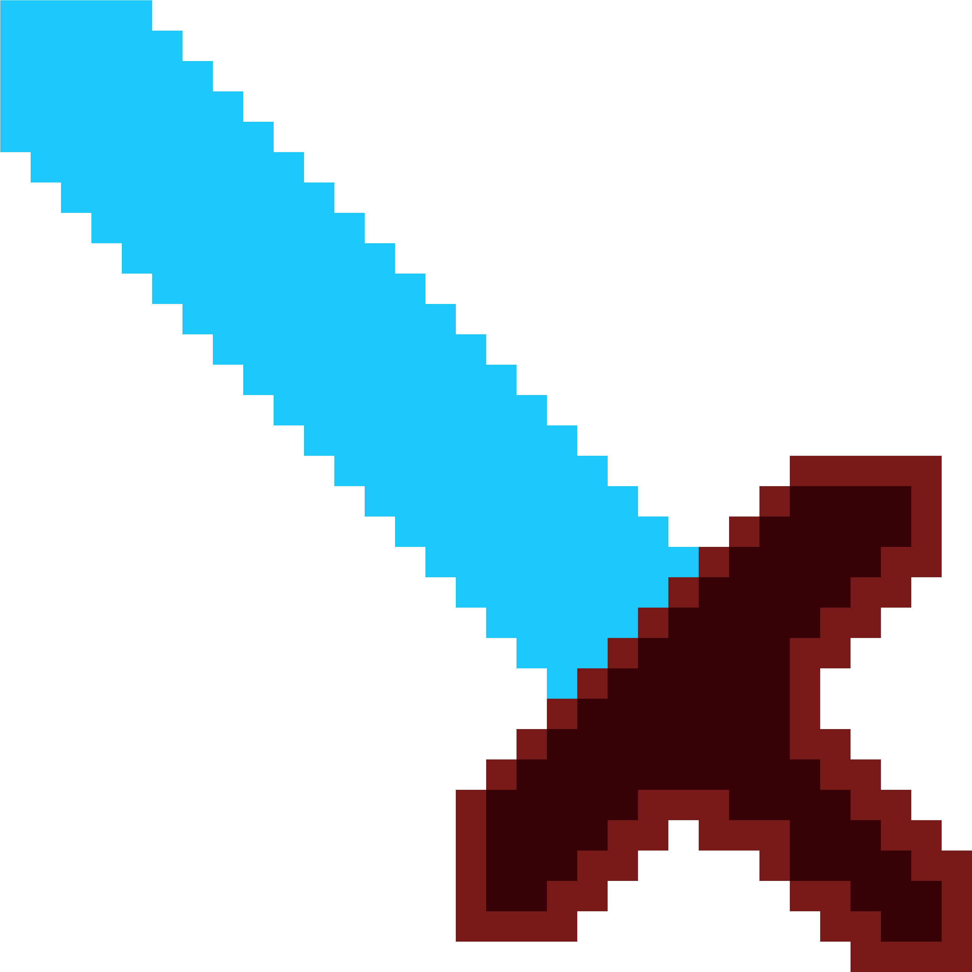Dimond Sword - Kawaii Christmas Pixel Art (3400x3400), Png Download