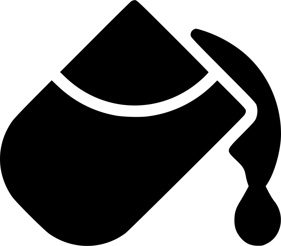 Graphic Black And White Library Bucket Svg Png Icon - Paint (980x858), Png Download