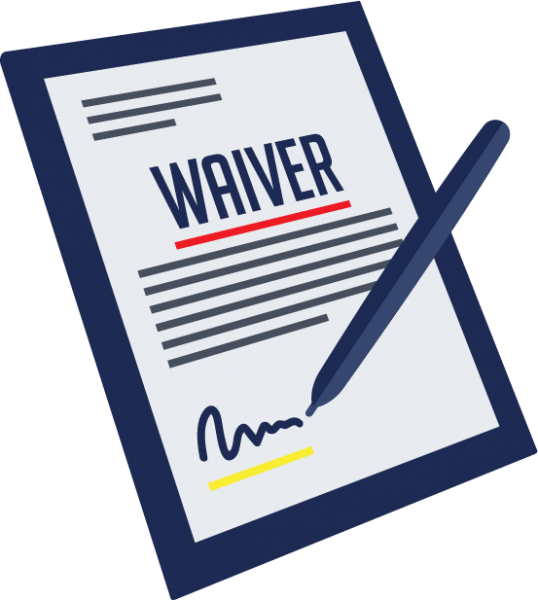 Step 1 - Signed Waiver - Waiver Icon (538x600), Png Download