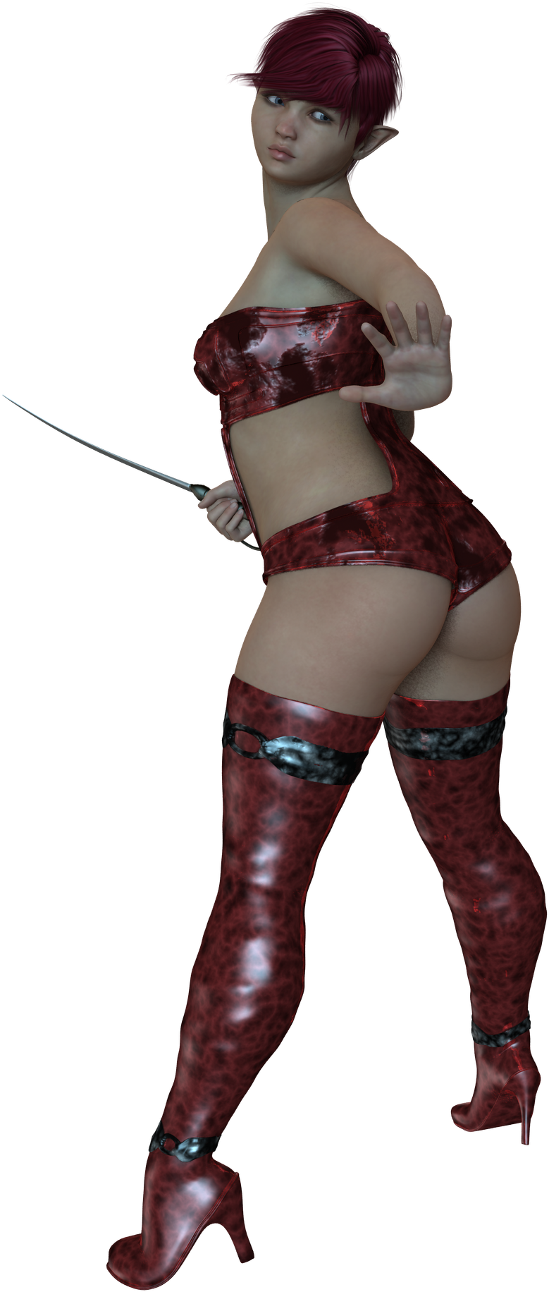 Lady Warrior Woman Sword Weapon 889127 - Stocking (1483x1920), Png Download