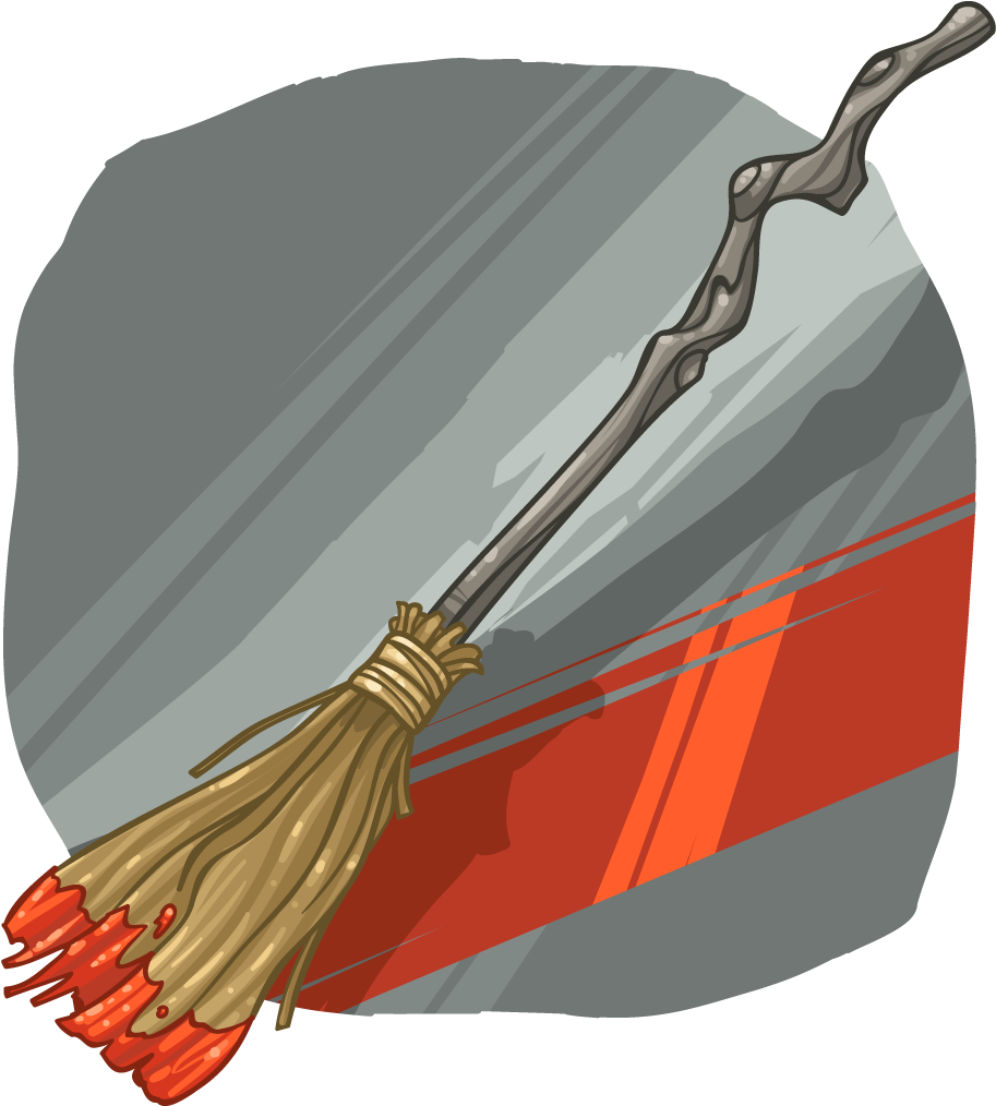 Broomstick Of Death - Illustration (1024x1024), Png Download