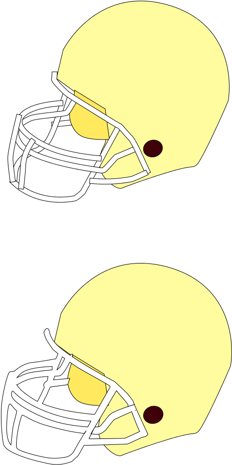File - Football Helmet - Rough - Svg - Cartoon (1024x1024), Png Download