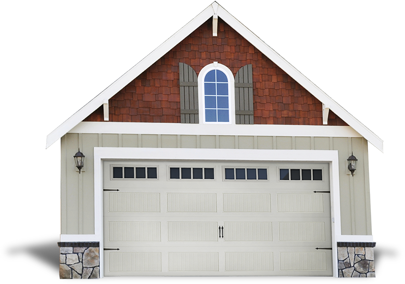 The J&l Garage Door Advantage - Garage Door Ranch Style Panels (800x568), Png Download