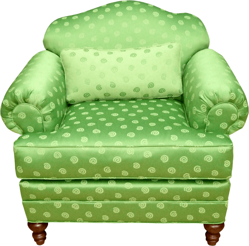Download Armchair Png Images Background - Green Armchair Png (850x840), Png Download