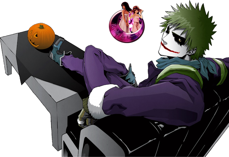 Naruto As The Joker (800x549), Png Download