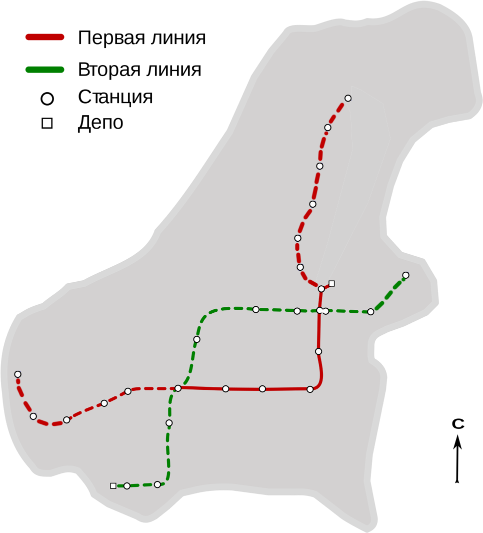 Almaty Map Metro - Diagram (1000x1076), Png Download