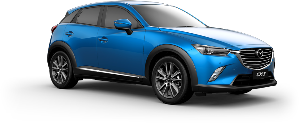 Blue Mazda Png Image Background - Compact Sport Utility Vehicle (980x454), Png Download