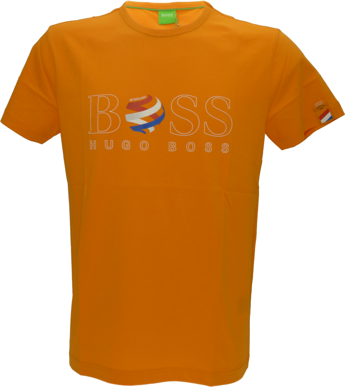 Hugo Boss Tee Flag T-shirt In Orange - Active Shirt (1200x1600), Png Download