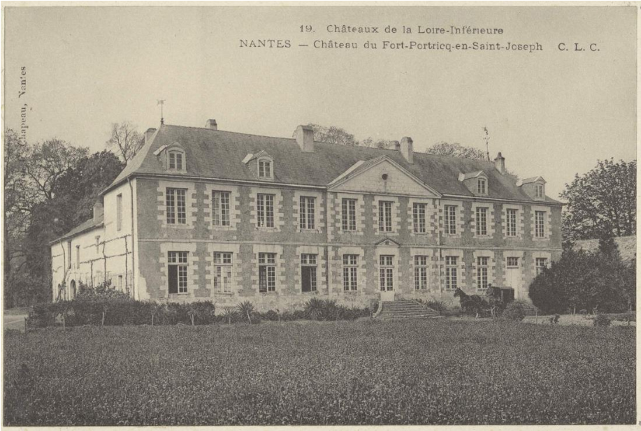 Château Du Fort Portricq En Saint Joseph - Manor House (1018x692), Png Download