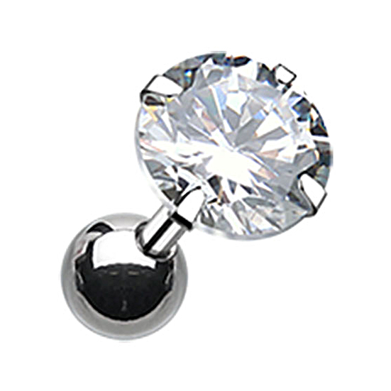 Cartilage Piercing Ring - Diamond (730x730), Png Download