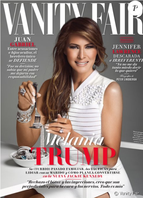 Couverture De L'édition Mexicaine De "vanity Fair"avec - Melania Trump Vanity Fair Mexico (950x663), Png Download