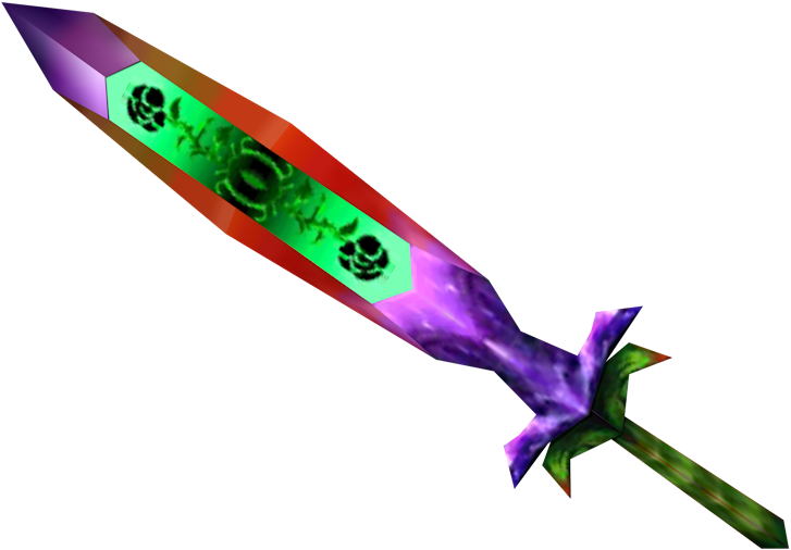 Rtrajew - Majora's Mask Great Fairy Sword (727x506), Png Download