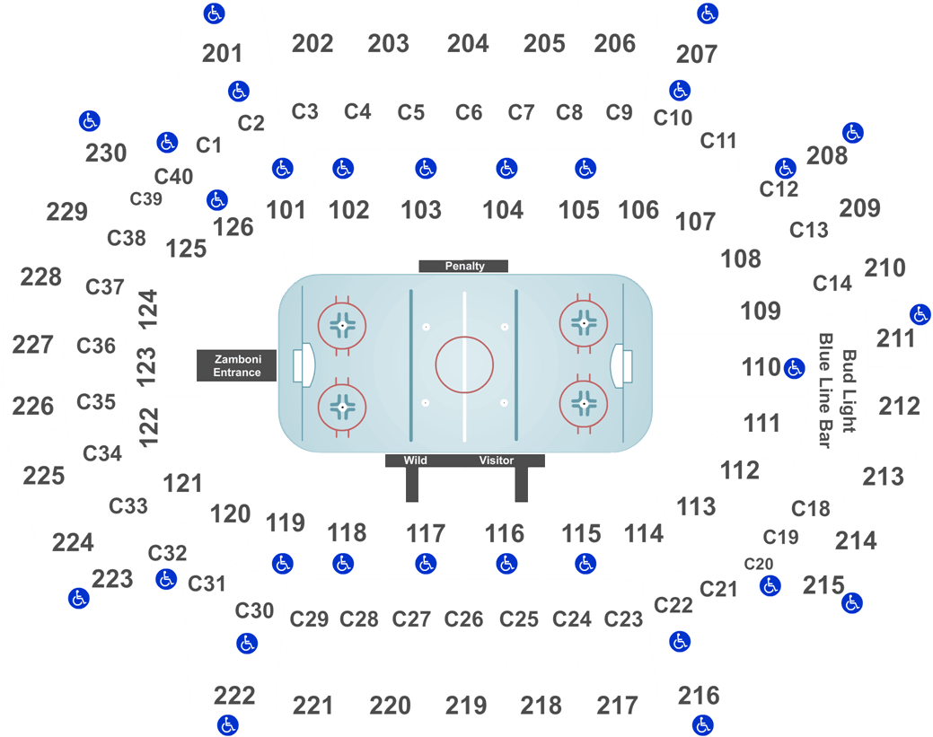Minnesota Wild Vs Edmonton Oilers Tickets On 02/07/19 - Xcel Energy Center (1050x842), Png Download