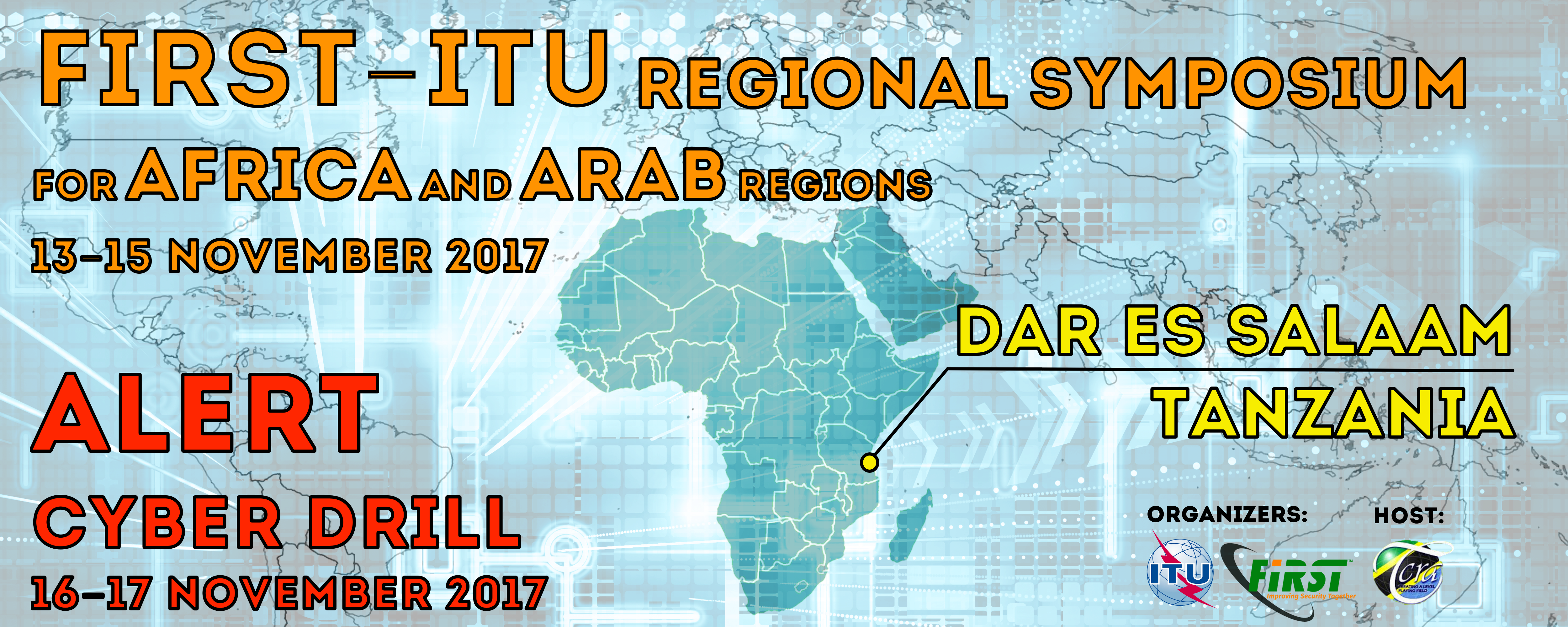 First-itu Regional Symposium & Cyber Drill For Africa (5000x2000), Png Download