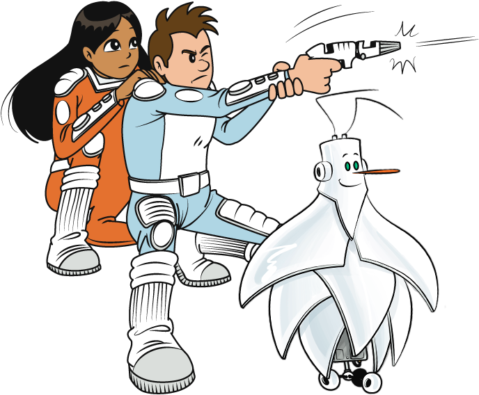 Once Upon A Time Space - Cartoon (1700x766), Png Download