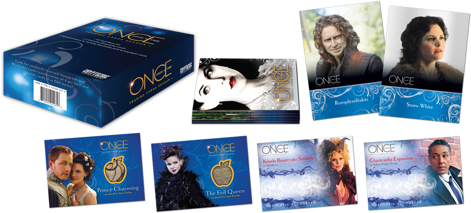Once Upon A Time Trading Cards With 2 Autograph Cards - "once Upon A Time" (2011) (1000x545), Png Download