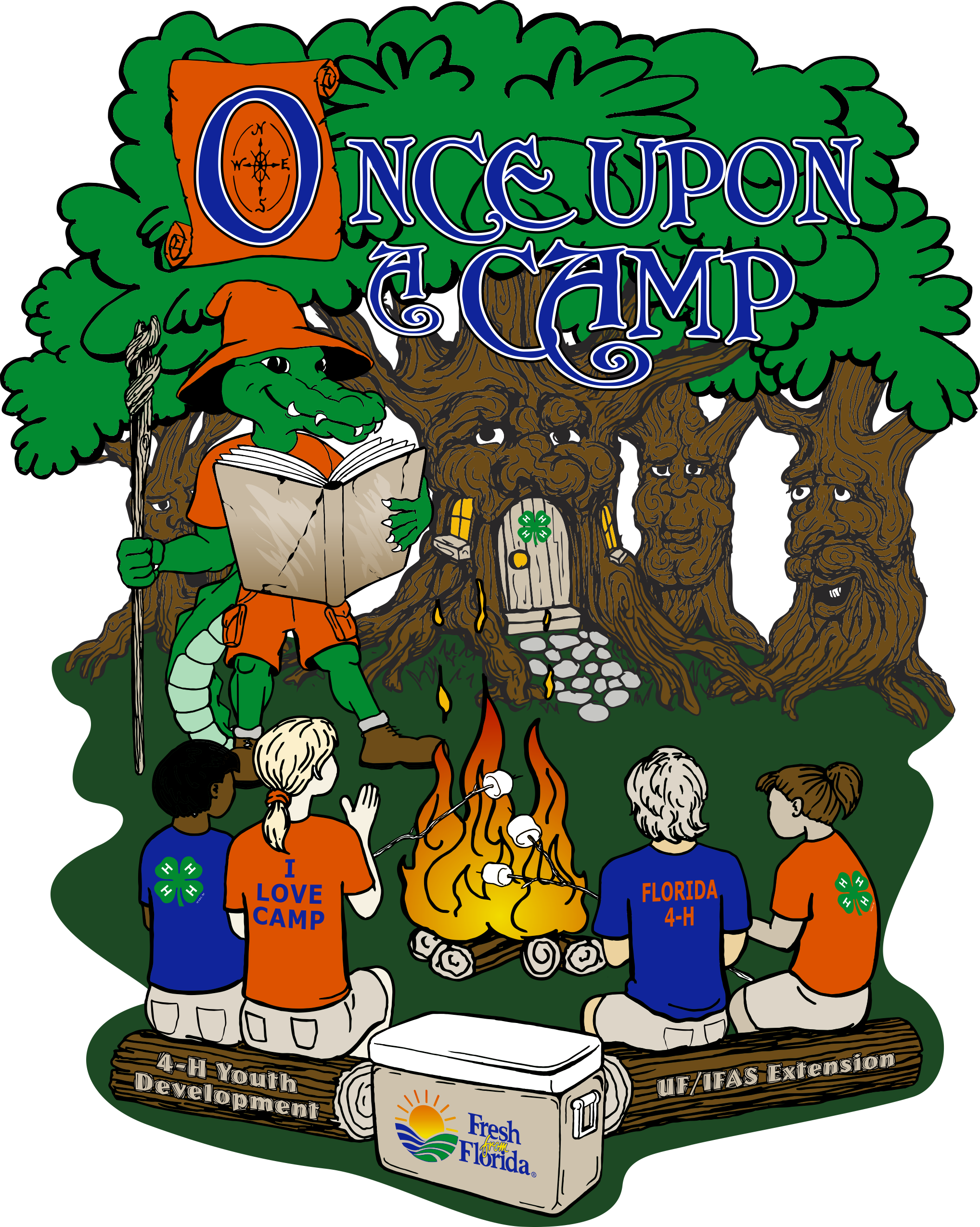 Sign Up Today For A Fun-filled Summer At Camp Timpoochee - Cartoon (2036x2550), Png Download